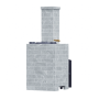Комплект печь Гефест Гром 40 (П2) Классика 1130/40/50 Талькохлорит кирпич