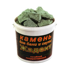 Камень для бани Жадеит колотый мелкий 20 кг., для эл. печей