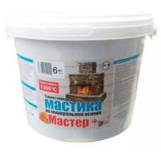 Мастика термостойкая на минеральной основе Мастер+ 6 кг